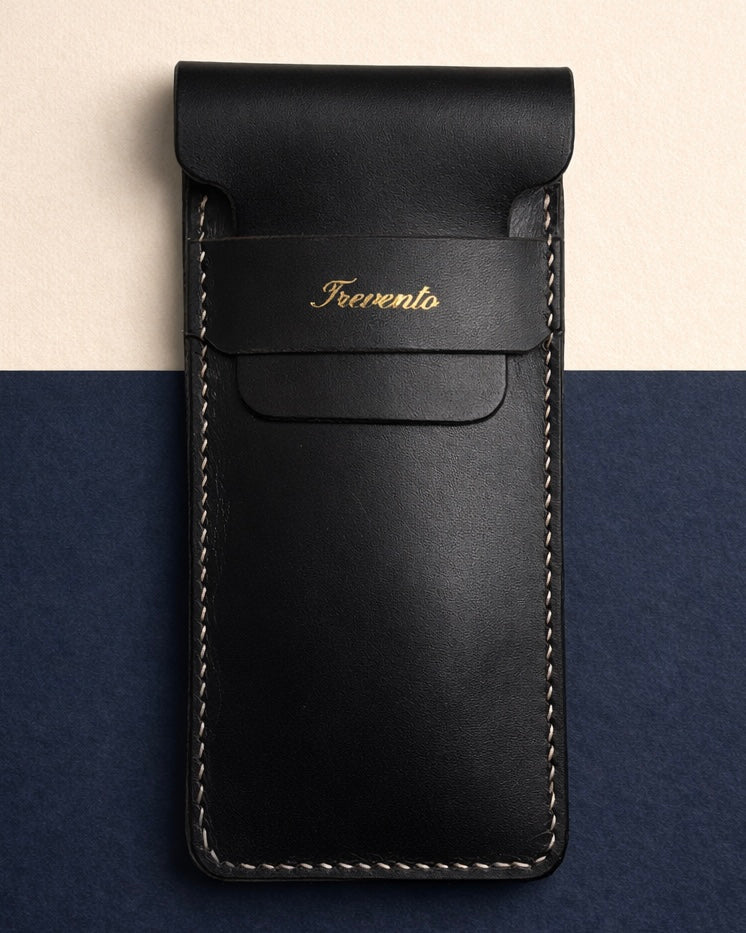 Trevento leather etui - Black