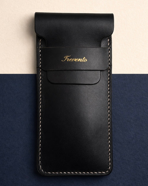 Trevento leather etui - Black