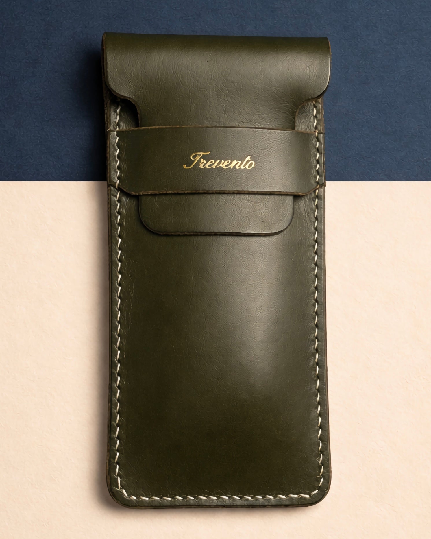 Trevento leather etui - Dark green